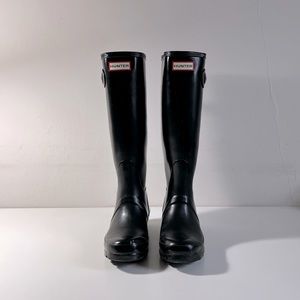 Women’s Tall Hunter Black Boots US Size 5 but fits 6-6.5